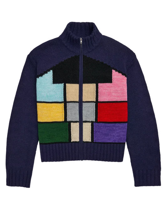Lover House Zip Up Sweater