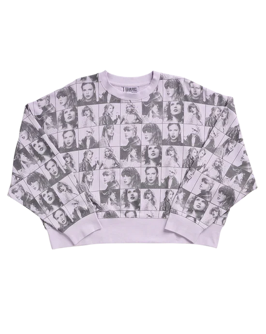 Taylor Swift | The Eras Tour Cropped Lavender Pullover