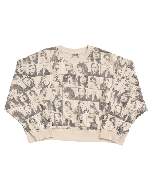 Taylor Swift | The Eras Tour Cropped Beige Pullover