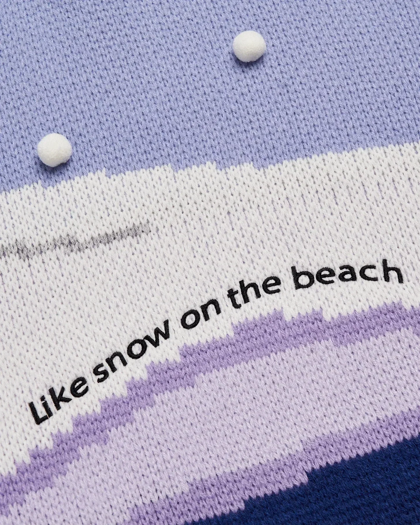 Like Snow On The Beach Sweater