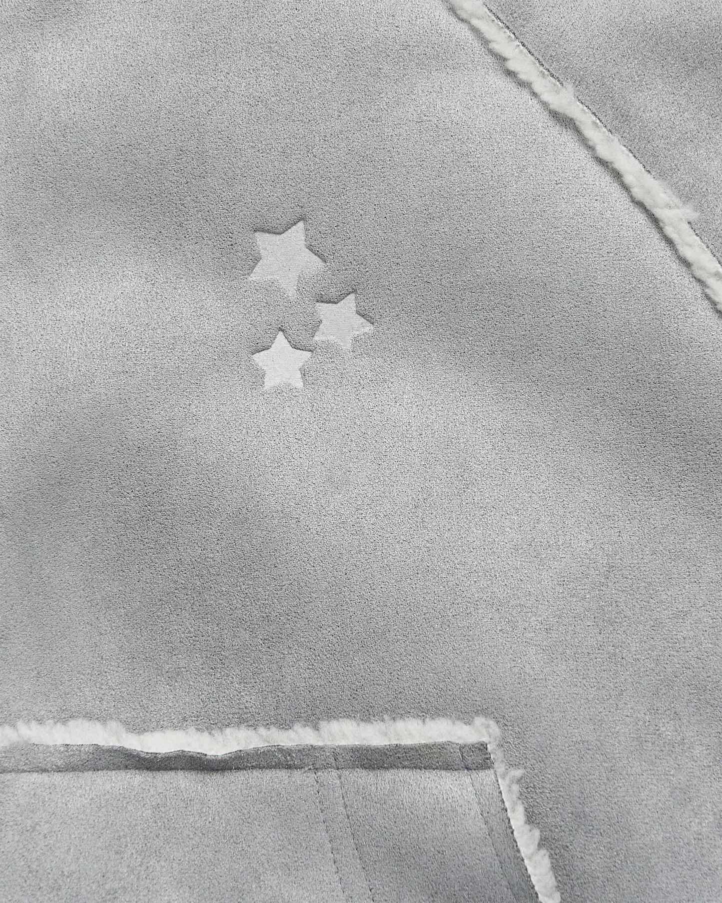 Folklore Album Gray Faux Shearling Jacket