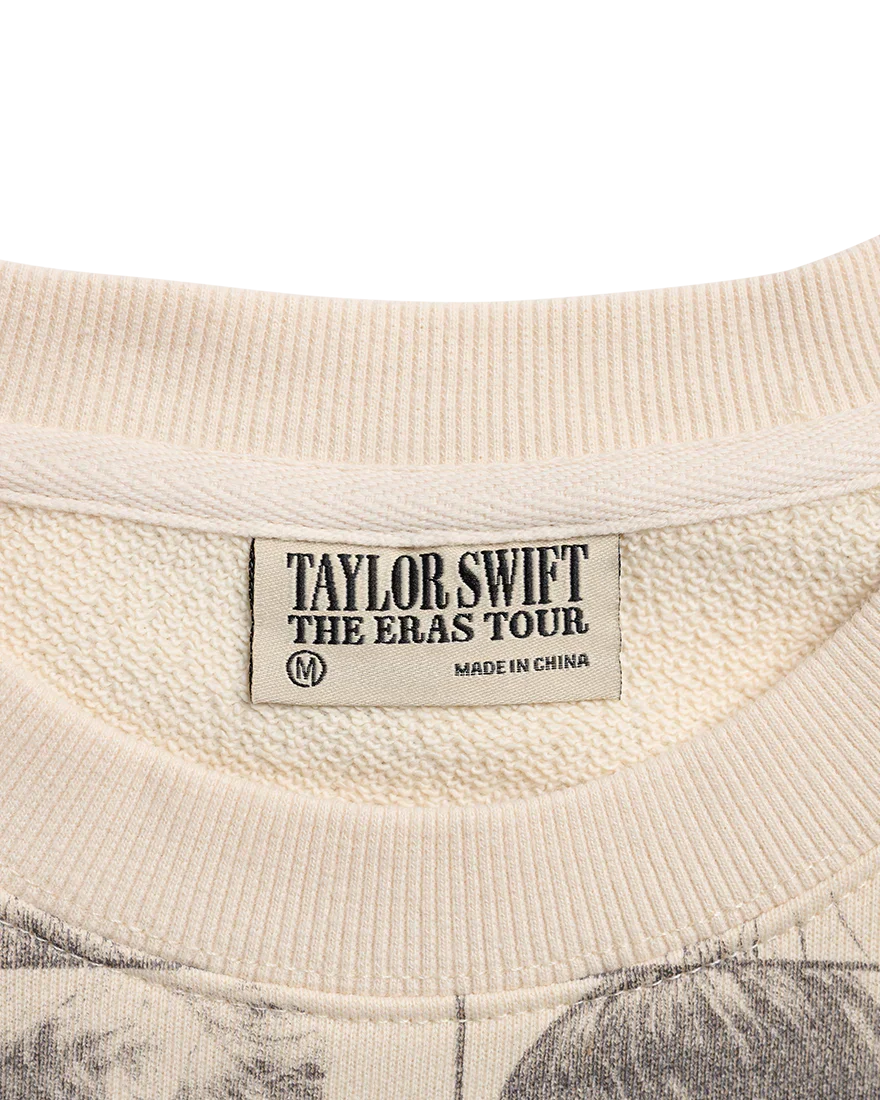 Taylor Swift | The Eras Tour Cropped Beige Pullover