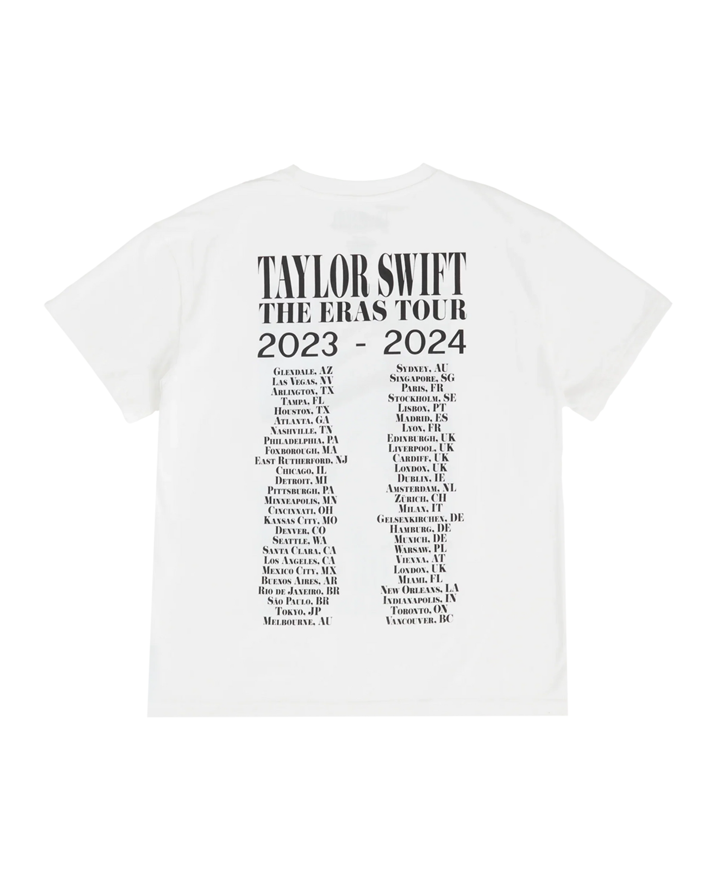 Taylor Swift | The Eras Tour Through Vancouver II White T-Shirt