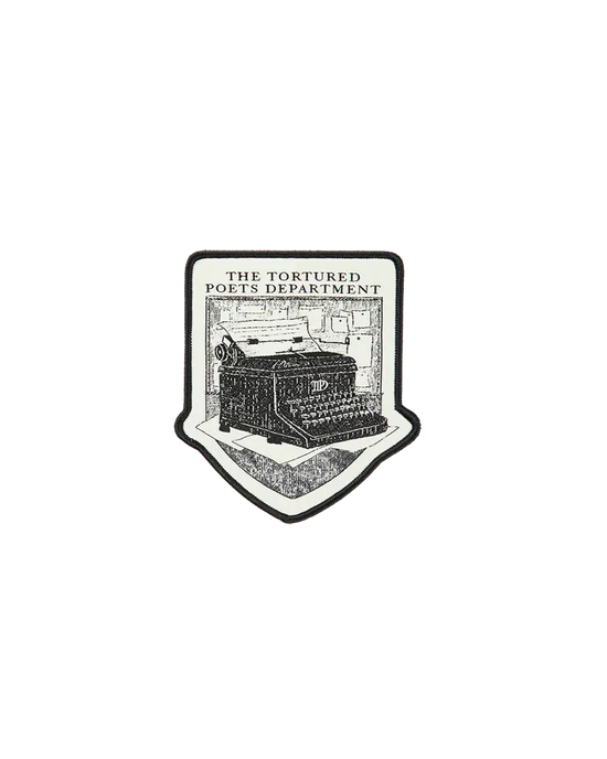 The Tortured Poets Department Black Jacket & 2 Patch Set Bundle