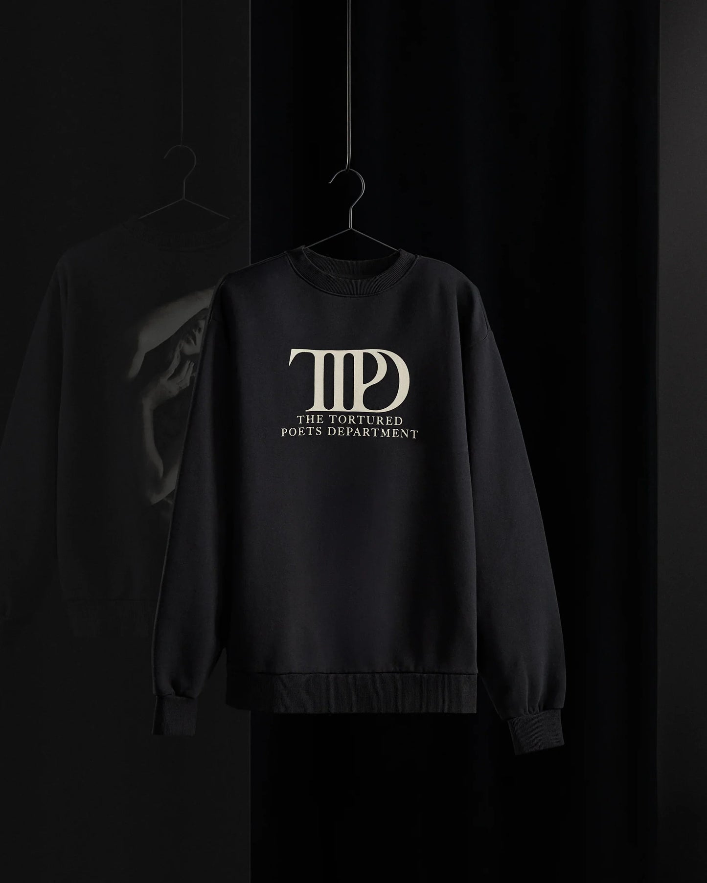 The Tortured Poets Department Black Crewneck