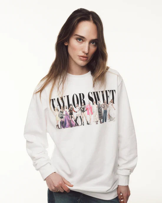 TTPD Eras White Crewneck