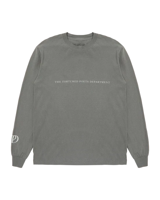 The Tortured Poets Department Gray Photo Long Sleeve T-Shirt