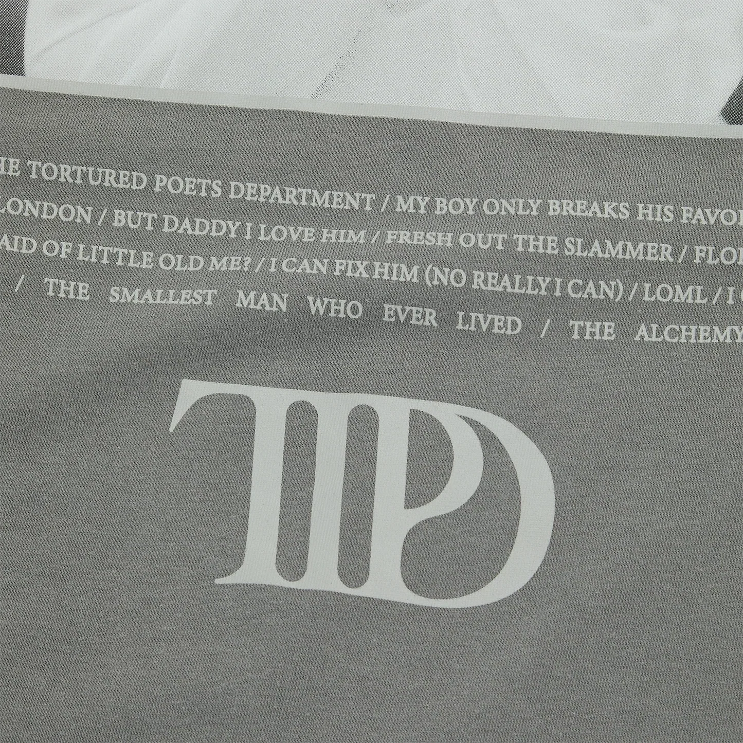 The Tortured Poets Department Gray Photo Long Sleeve T-Shirt