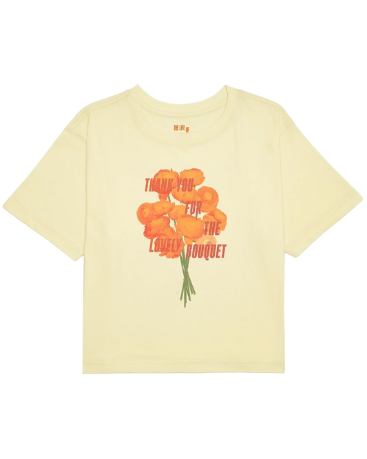 Thank You For The Lovely Bouquet Cropped T-Shirt