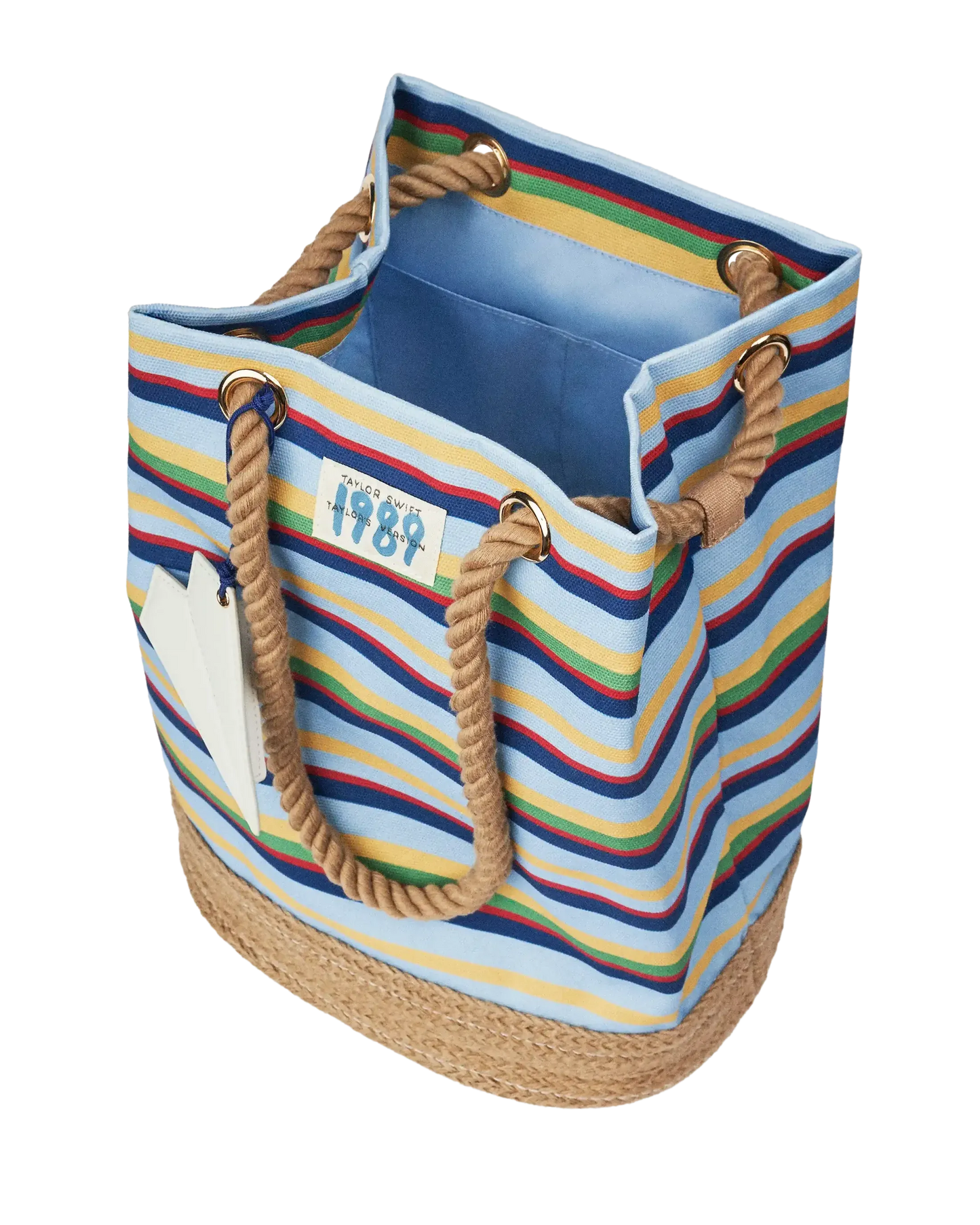 1989 Striped Bucket Bag