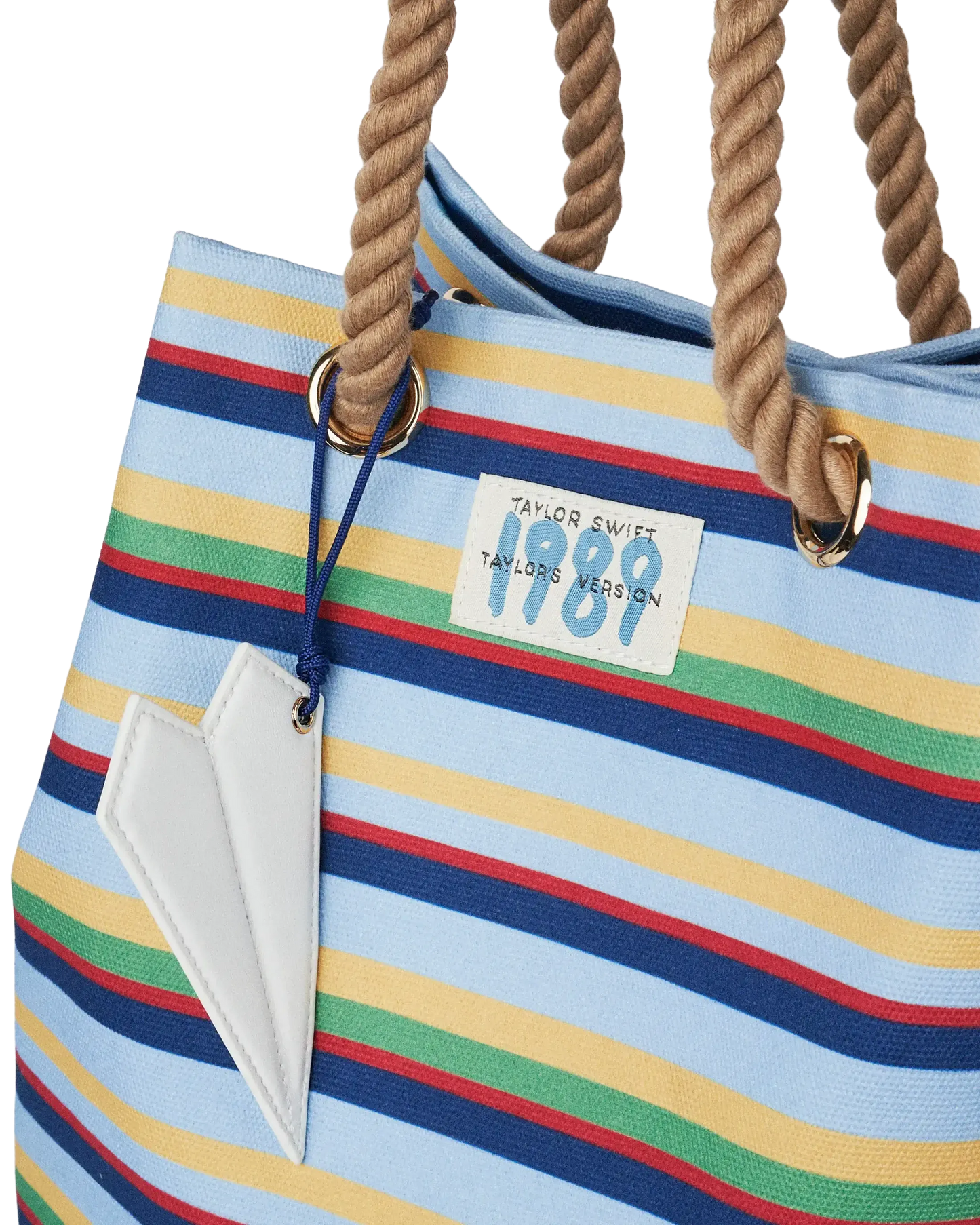 1989 Striped Bucket Bag