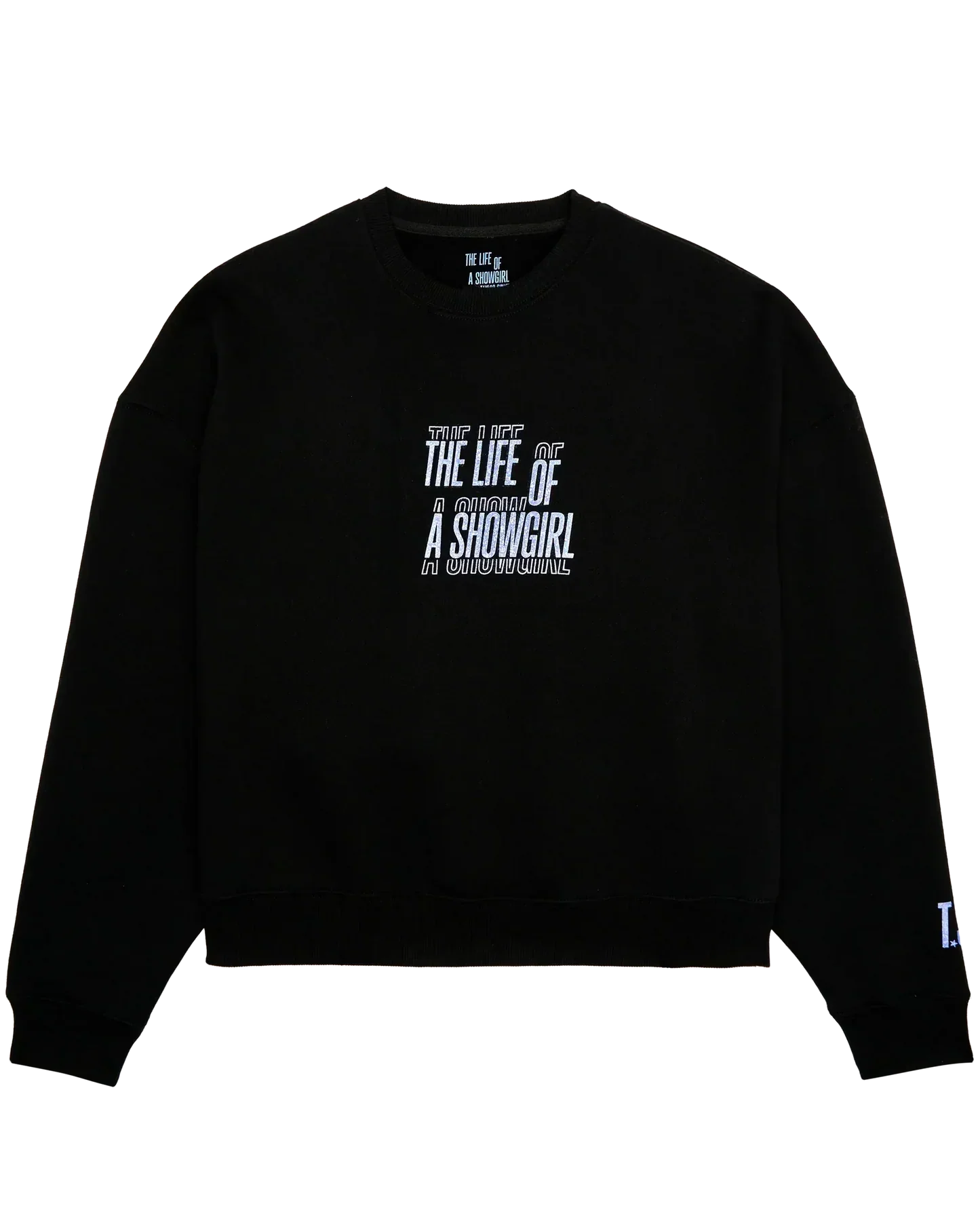 The Life of a Showgirl Film Strip Black Crewneck Sweatshirt