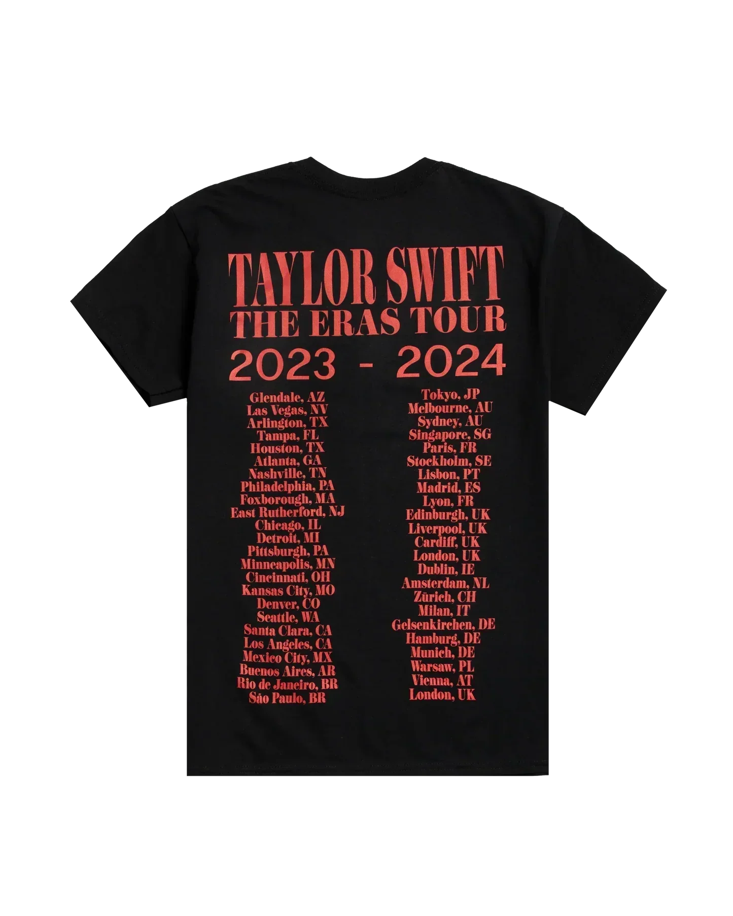 Taylor Swift | The Eras Tour Photo Black T-Shirt