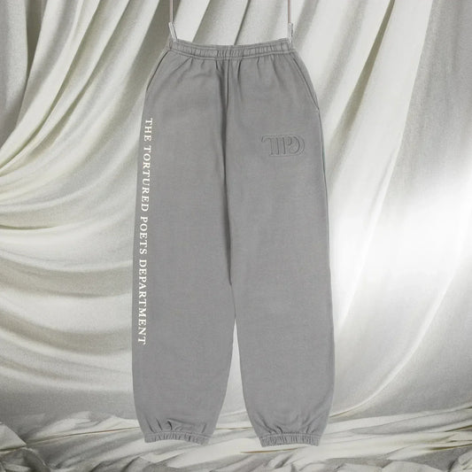 TTPD Gray Embossed Sweatpants